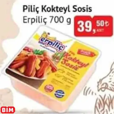 ERPİLİÇ PİLİÇ KOKTEYL SOSİS ERPİLİÇ PİLİÇ KOKTEYL SOSİS